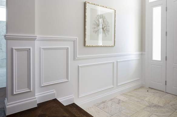 Una magnifica boiserie il cui prezzo di installazione è stato di 115,00 € al mq.