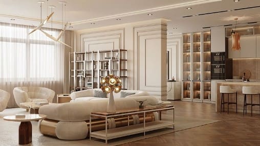 la ristrutturazione di una casa di lusso può presentare costi importanti, fin oltre i 1.300,00 euro al mq.