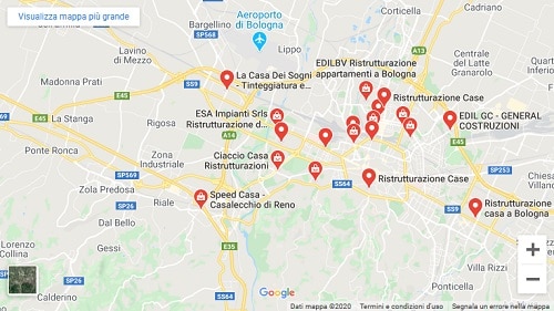 Imprese di ristrutturazione casa Bologna Google Maps