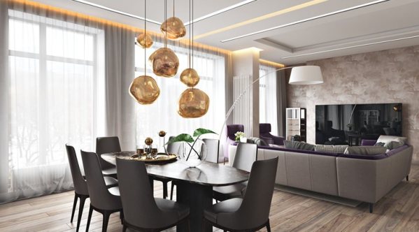 Progettazione interni a San Donato Milanese. Il render di una cucina.