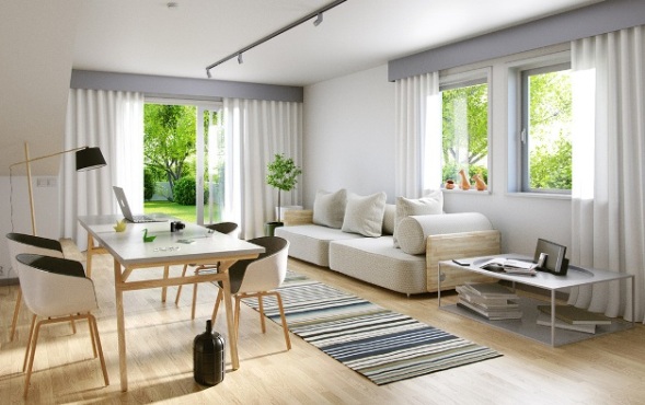 Progettazione interni a San Donato Milanese. Esempio di stile scandinavo.
