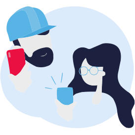 Cliente e professionista che lavorano insieme