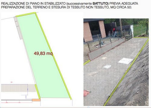 Lavori edili in esterno: Pavimentazione-muretto di confine-stabilizzato-recinzione - Foto 3