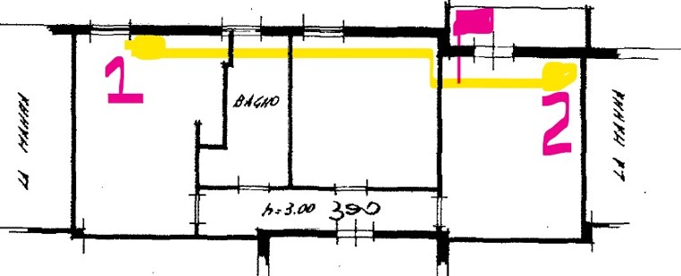 Installazione impianto dual split senza predisposizione casa a Modena (MO) - Foto 1