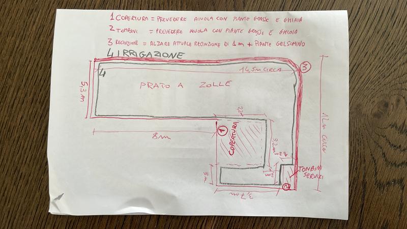 Realizzazione giardino di 110 mq con impianto di irrigazione a Trezzano Rosa (MI) - Foto 1