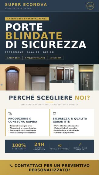 PORTE BLINDATE DI SICUREZZA PRODUZIONE E CONSEGNA RAPIDA - Foto 1