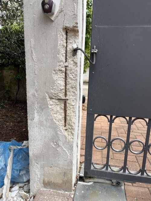 Ripristino colonne in cemento con ferro arrugginit...