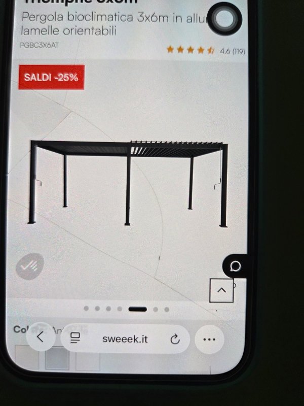 Foto 1 per la domanda: Cerco un azienda che monti pergolato in alluminio acquistato da me on line