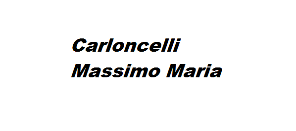 Carloncelli Massimo Maria