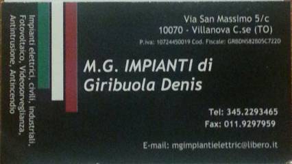 M.g. Impianti Di Giribuola Denis