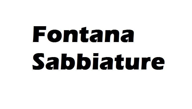 Fontana Sabbiature
