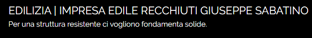 Impresa Edile Di Recchiuti Giuseppe Sabatino
