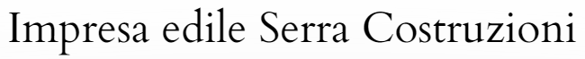 Serra Costruzioni S.r.l.