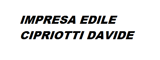Impresa Edile Cipriotti Davide