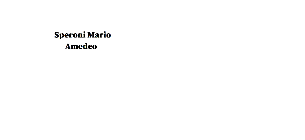 Speroni Mario Amedeo
