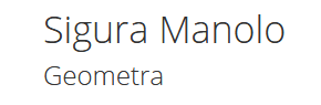 Geom. Sigura Manolo