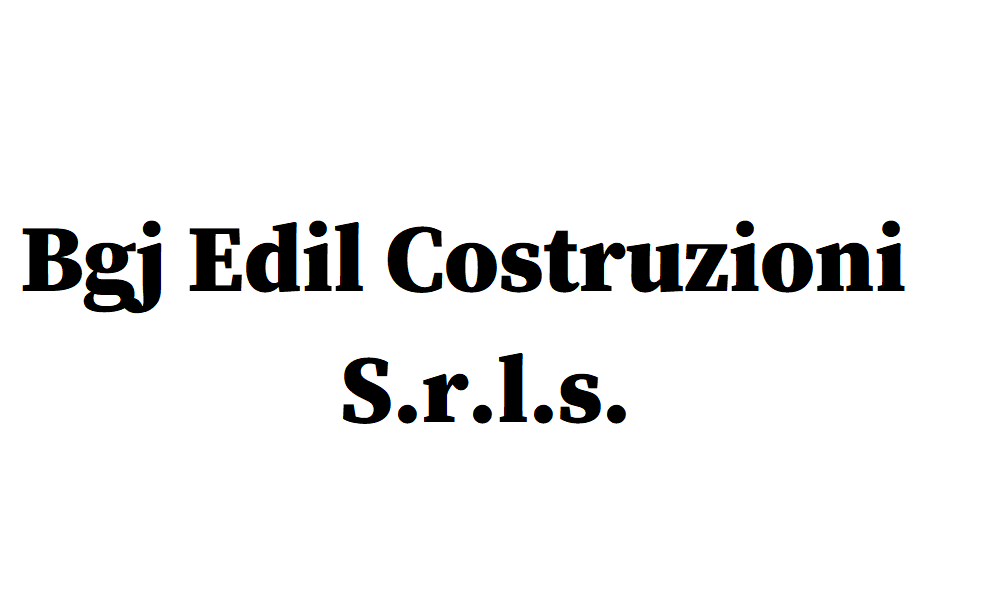 Bgj Edil Costruzioni S.r.l.s.