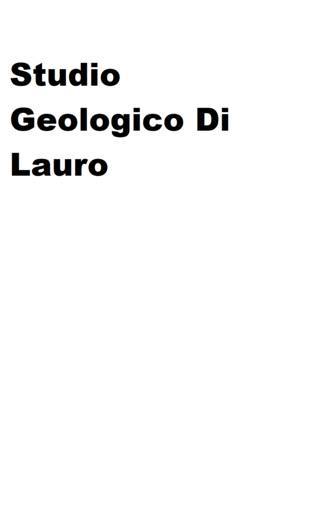 Studio Geologico Di Lauro