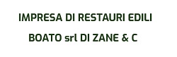 Impresa Di Restauri Edili Boato Srl Di Zane & C