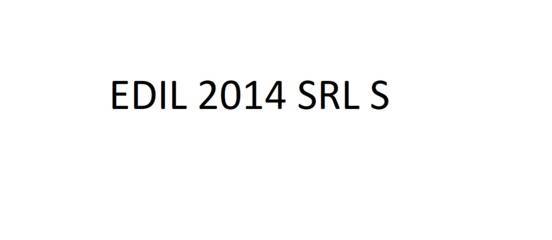 Edil 2014 Srl S