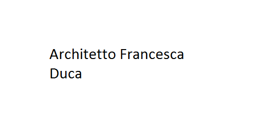 Architetto Francesca Duca