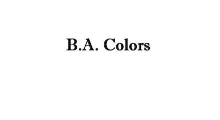 B.a. Colors