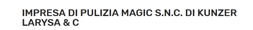 Impresa Di Pulizia Magic Snc