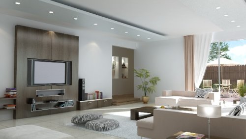 Architetto Cologno Monzese. Il render di un soggiorno.