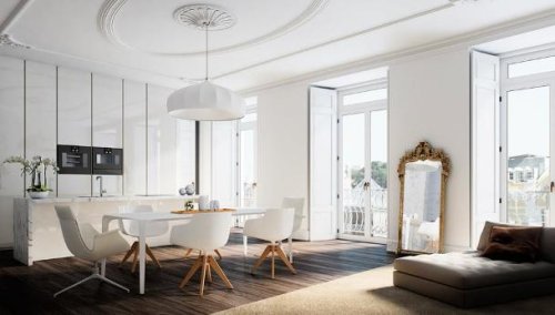 Architetto Rozzano. Il render di un progetto di ristrutturazione.