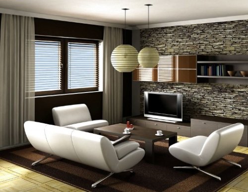Architetto Sesto San Giovanni. Il render di un salone.