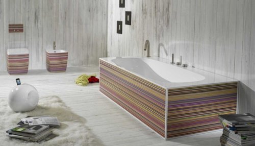 Un bagno ristrutturato ad Asti.