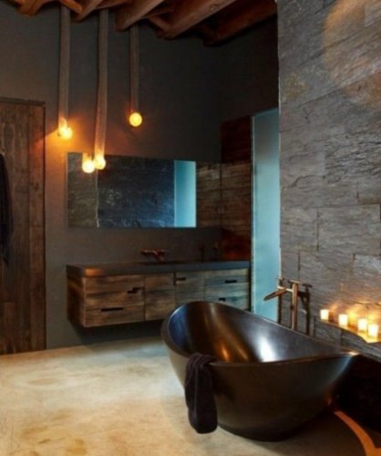 Ristrutturazione bagno Paderno Dugnano. Grande bagno in stile industriale.