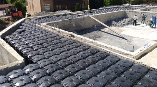 Casseri a perdere per la realizzazione di un vespaio aerato.