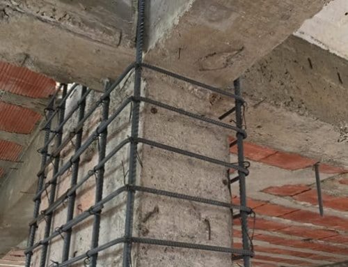 L'intervento di incamiciatura per il consolidamento di un pilastro di fondazione a Brescia