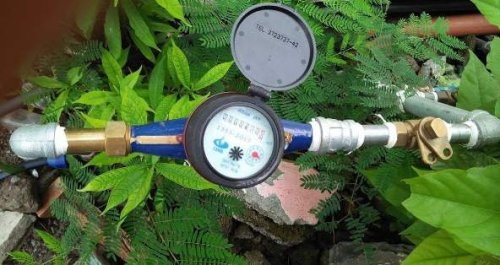 Un contatore dell'acqua individuale.