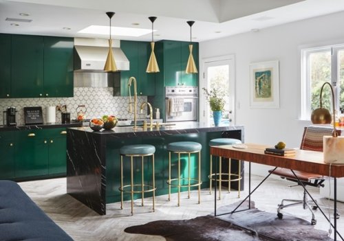 Architetto Trezzano sul Naviglio. Una cucina verde.
