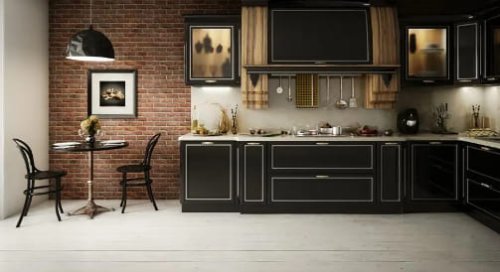 La cucina ristrutturata di una casa ad Alpignano