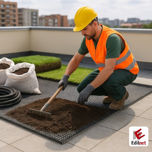 Costruzione di un giardino pensile