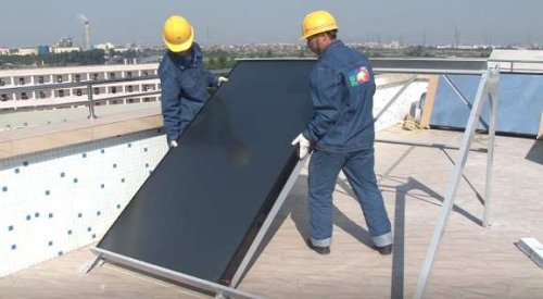 Messa in posa e installazione di un impianto solare termico.