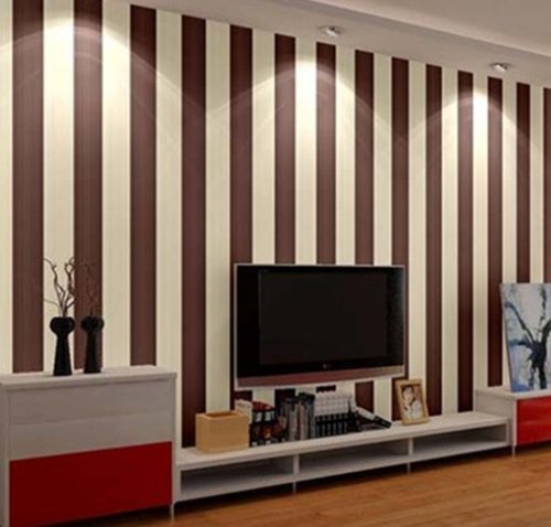 Una parete realizzata con pannelli in PVC.