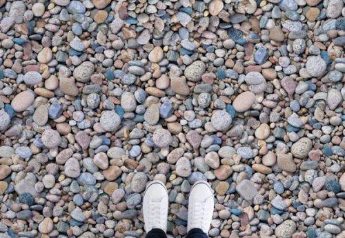 Pavimento vinilico con effetto 3d.