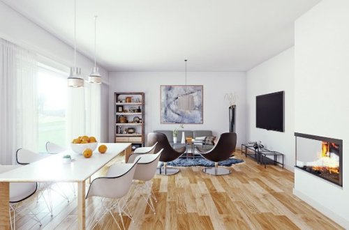 Progettazione interni Corsico. Il render tridimensionale di un loft.