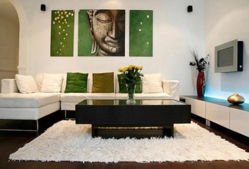 Progettazione interni a Milano: un salotto in stile zen.