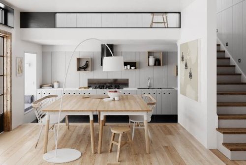 Progettazione d'interni a Parabiago. Una cucina a vista.