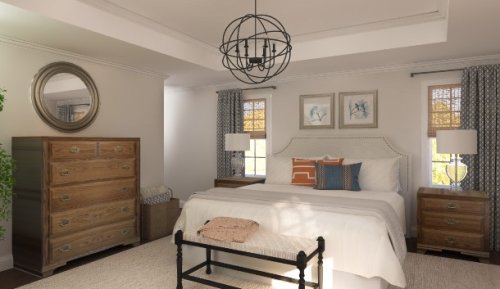 Progettazione interni Senago. Una camera da letto.