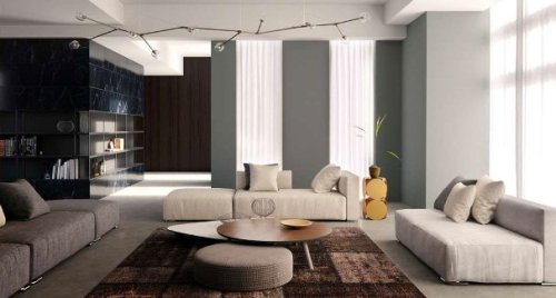 Progettazione interni Settimo Milanese. Un esempio di salotto in stile moderno.