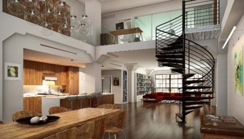 Progettazione interni a Garbagnate Milanese. Render interni di una villa. 