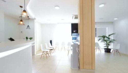 Il progetto per la sala d'attesa di uno studio medico.