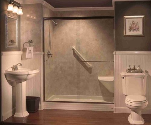 Il render di un progetto che prevede la sostituzione della vasca con doccia in un bagno a Firenze.