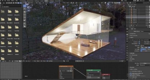 La realizzazione, per mezzo di apposito software, di un rendering animato in 3d.